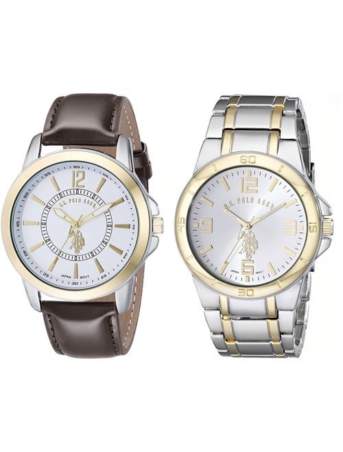 U.S. Polo Assn. Classic Men's USC2254 Set of Two Two-Tone Watches