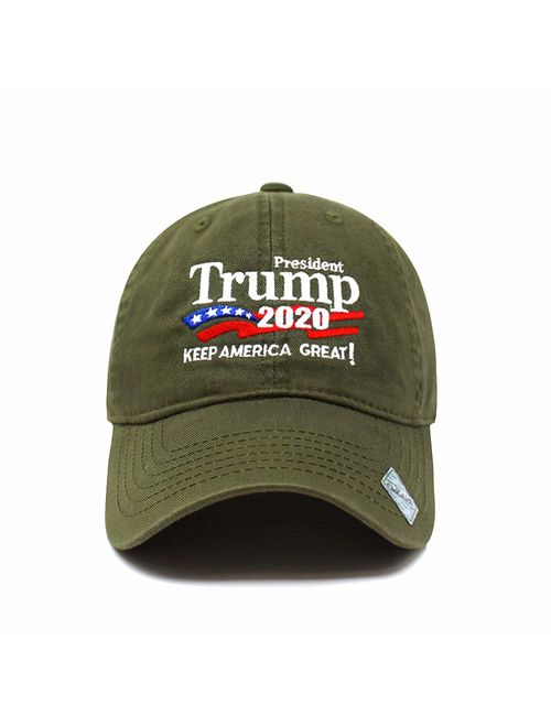 Trump 2020 Keep America Great Campaign Embroidered US Hat Baseball Cotton Cap