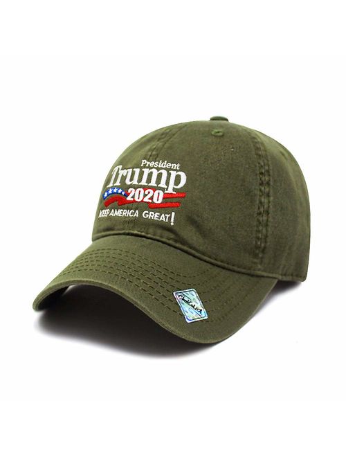 Trump 2020 Keep America Great Campaign Embroidered US Hat Baseball Cotton Cap