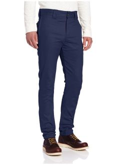Men's Slim Skinny Fit Twill Work Pant