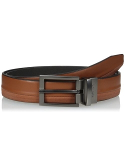 Men's Leather Adjustable Reversible Belt