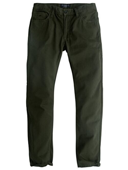 Match Men's Straight-Fit Flat-Front Work Pants