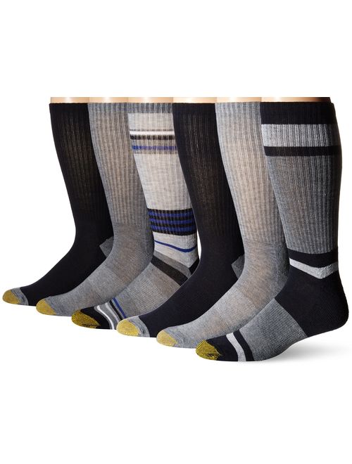 Gold Toe Men's 6-Pack Fashion Sport Crew Socks