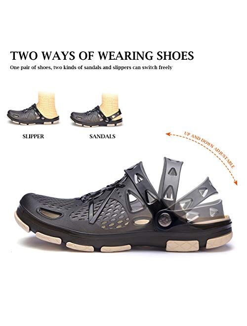 ziitop Mens Clogs Mens Garden Shoes Light Mules and Clogs Beach Sandals Slip on Water Shoes for Men