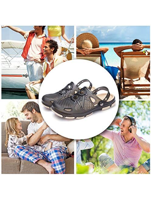 ziitop Mens Clogs Mens Garden Shoes Light Mules and Clogs Beach Sandals Slip on Water Shoes for Men
