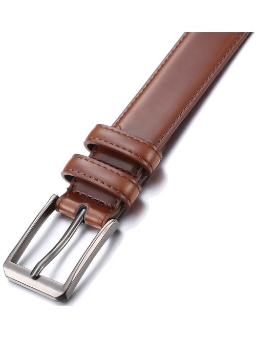 Gallery Seven Mens belt - Genuine Leather Dress Belt - Classic Casual Belt in Gift Box