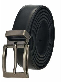Faux Leather Belt with Nickel Buckle - Many Colors Available