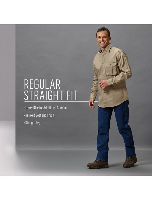 Wrangler Men's Rugged Wear Advanced-Comfort Straight-Fit Jean