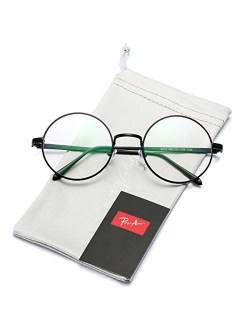 Pro Acme Retro Round Metal Frame Clear Lens Glasses Non-Prescription