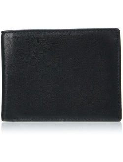 KALMORE Men's RFID Blocking Flip-ID Window Bifold Genuine Leather Pocket Wallet - in Gift Box