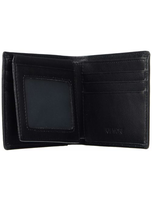 Buy KALMORE Men's RFID Blocking Flip-ID Window Bifold Genuine Leather ...
