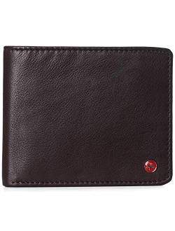 RFID Luka Men's Flip ID Wallet Deluxe Capacity Bifold With Divided Bill Section Comes in a Gift Box