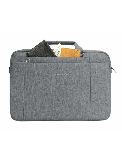 KROSER Laptop Bag 15.6 Inch Briefcase Shoulder Messenger Bag Water Repellent Laptop Bag Satchel Tablet Bussiness Carrying Handbag Laptop Sleeve for Women and Men