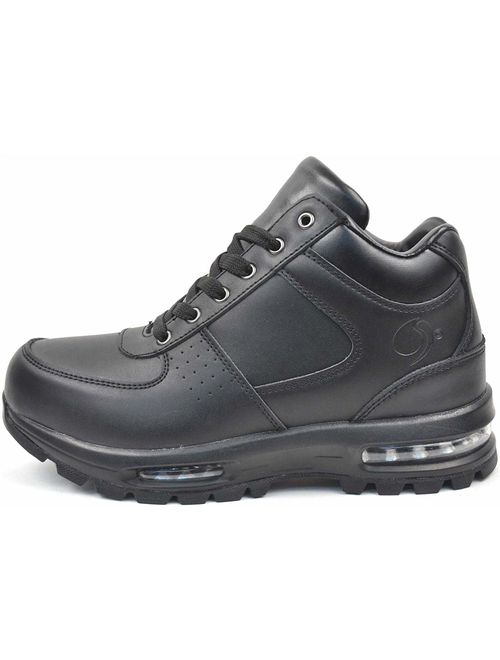 LABO Men's Black Hiking Leather Boot Air Heel #5712