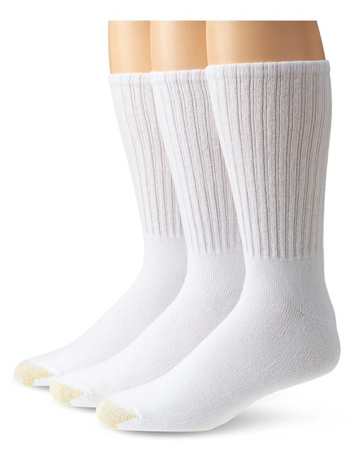 Gold Toe Men's Big and Tall Ultra tec crew 3 pack extended