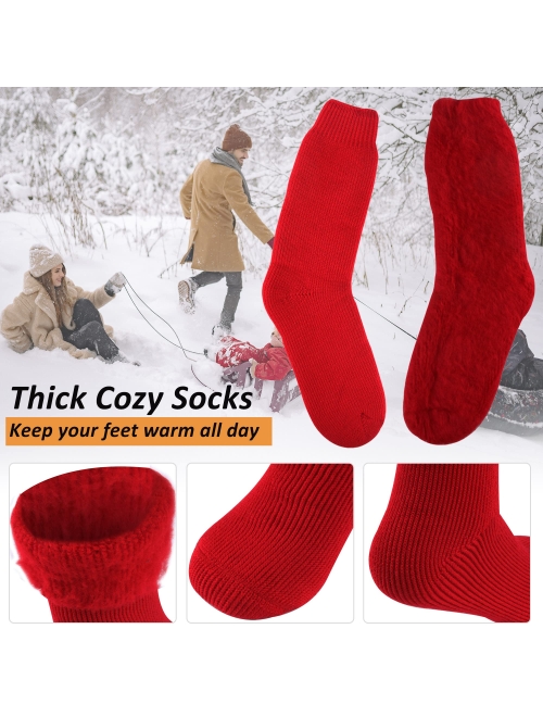 LANDUNCIAGA Unisex Winter Thermal Socks Warm Thickened Arctic Insulated Lined Heavy Crew Socks