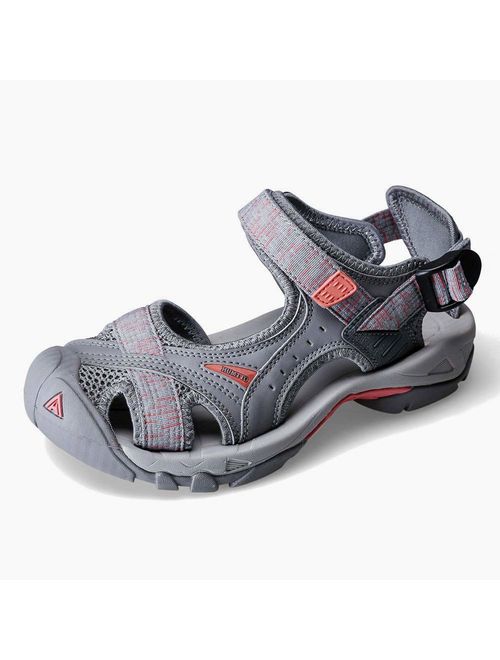 Womens Mens Hiking Outdoor Sandals Summer Athtletic Walking Water Shoes with Closed Toe