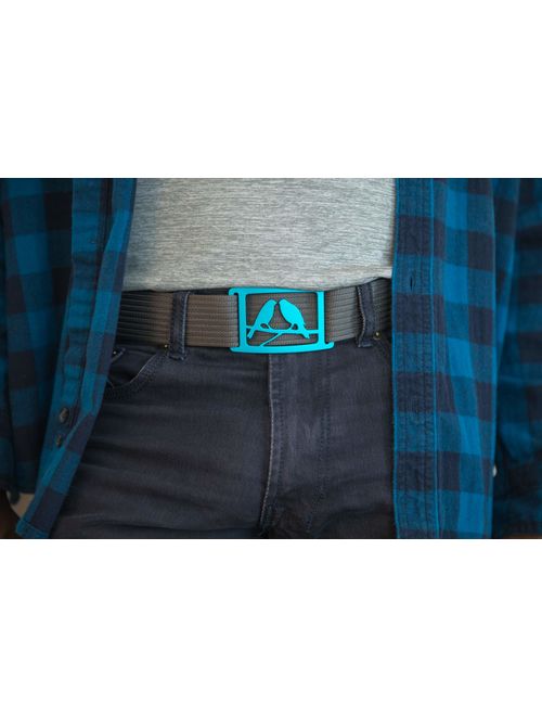 GRIP6 Belt Buckles & Belt Fabric Adjustable Straps For Men & Women