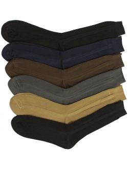 ToBeInStyle Men's Solid Color Dress Socks
