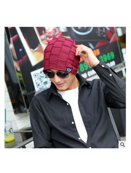 Slouchy Winter Beanie Hats for Guys Men & Women Knit Soft Thick Warm Fleece Lined Skull Caps