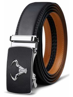 Men's Belt,Bulliant Branded Ratchet Belt Of Genuine Leather For Men Dress,Size Customized