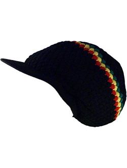 Shoe String King SSK Rasta Knit Tam Hat Dreadlock Cap. Multiple Designs and Sizes.