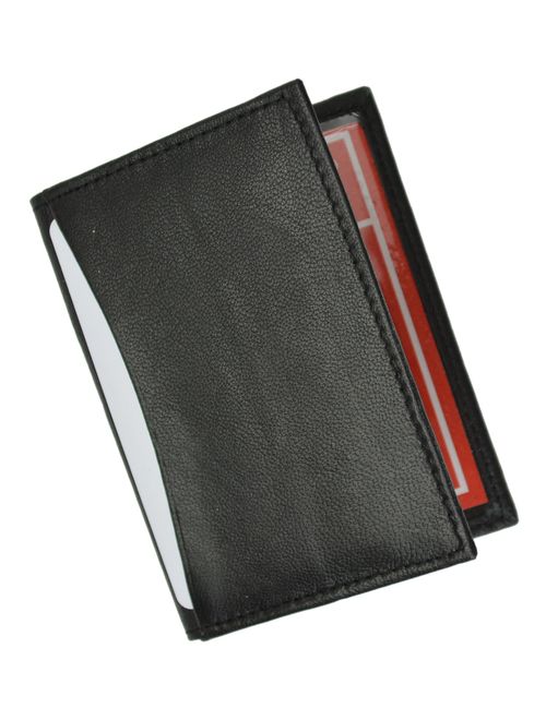 Slim Thin Leather Credit Card ID Mini Wallet Holder Bifold Driver's License Safe