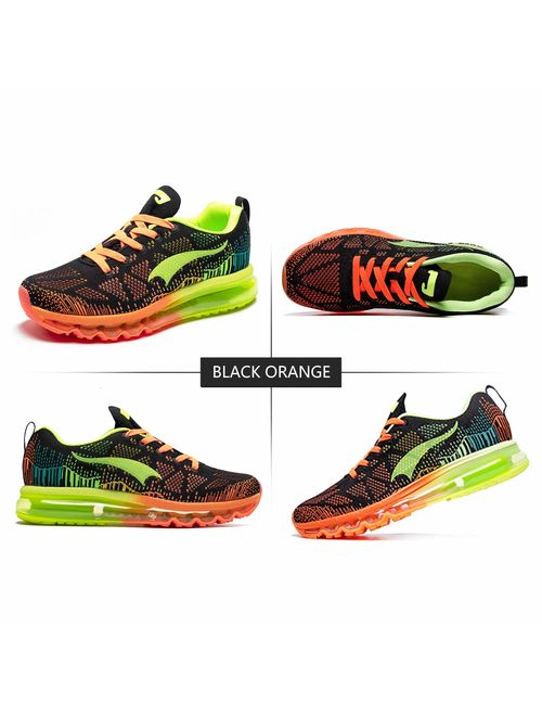 YERWSLON Men's Running Shoes 3D Knit Lightweight Casual Walking Athletic Sports, Gym Tennis Workout Sneakers