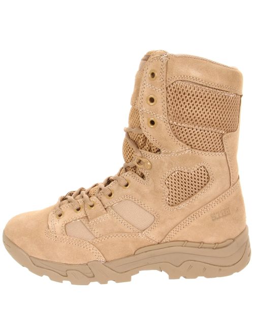5.11 Tactical Men's Taclite 8-Inch Leather Combat Work Boots, Oil-Resistant Outsole, Style 12031