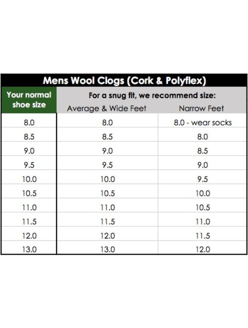 Stegmann Men's Wool Felt Clog with Cork Sole
