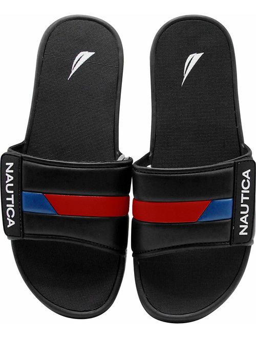 Nautica Men's Athletic Slide, Adjustable Straps Comfort Sandal Bower