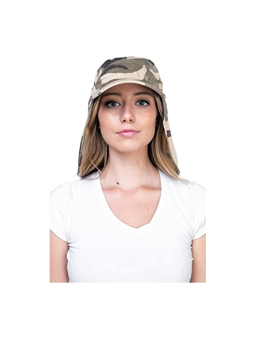 Top Level Outdoor Fishing Sun Cap - Ear Neck Flap Hat