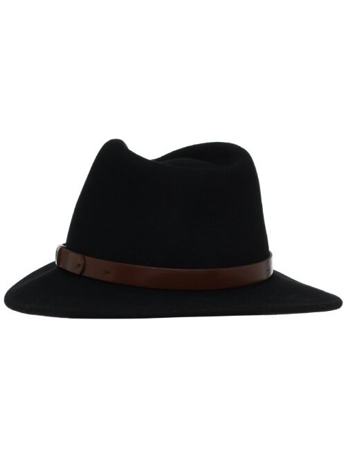 Brixton Men's Messer Medium Brim Felt Fedora Hat