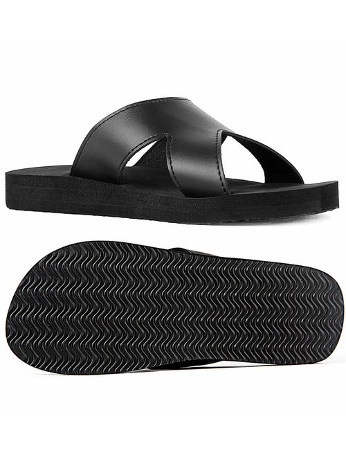 iloveSIA Men's Athletic Slides Casual Daily Sandals