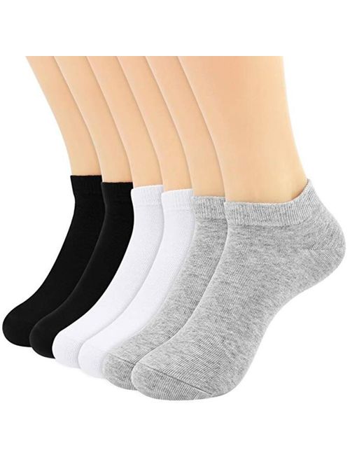10 Pairs Ankle Socks No Show Sock Low-Cut Athletic Men Women Cotton Socks