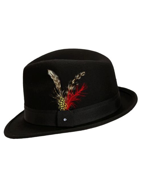 9th Street Men's 'Verve' Trilby Fedora Tyrolean Hat