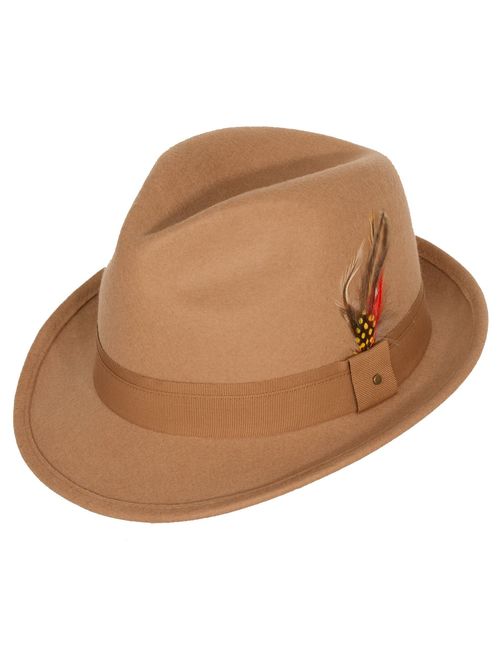 9th Street Men's 'Verve' Trilby Fedora Tyrolean Hat