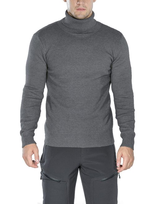 Rocorose Men's Long Sleeve Essential Turtleneck Sweater Pullover