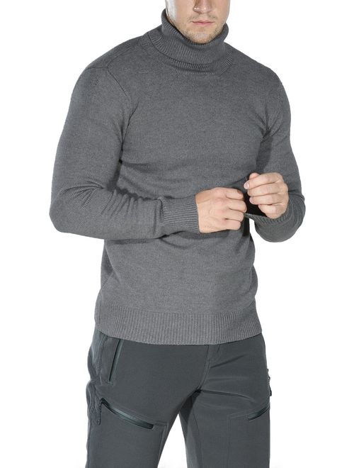 Rocorose Men's Long Sleeve Essential Turtleneck Sweater Pullover