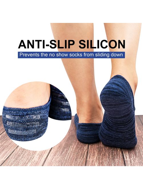 No Show Socks Men Socks 8-12 Packs Low Cut Ankle Sock, Men Short Socks Casual Cotton Socks Size 6-13