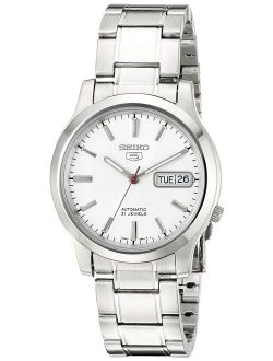 Men's SNK789 Seiko 5 Automatic Stainless Steel Watch with White Dial