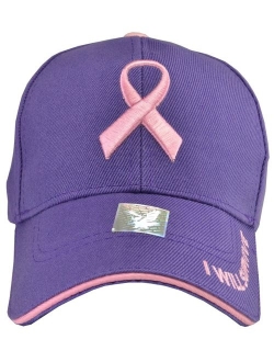 Incrediblegifts Breast Cancer Awareness Hats - Pink Ribbon (15 Colors & Styles)