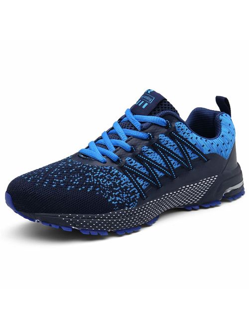 KUBUA Mens Running Shoes Womens Walking Gym Training Shoes Fitness Jogging Athletic Casual Footwear Sneaker 
