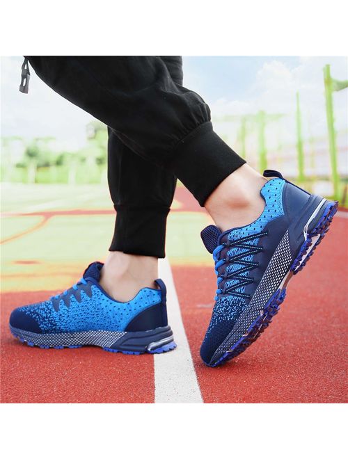 KUBUA Mens Running Shoes Womens Walking Gym Training Shoes Fitness Jogging Athletic Casual Footwear Sneaker