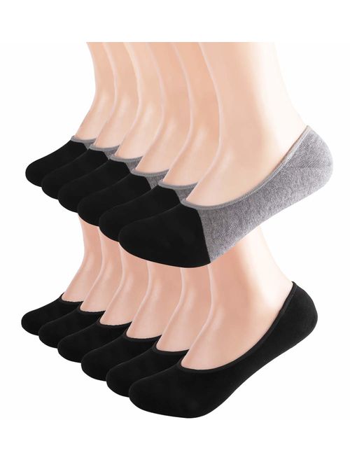 Low No Show Socks Men Invisible Non Slip Liner Socks Casual Footies for Loafer Boats