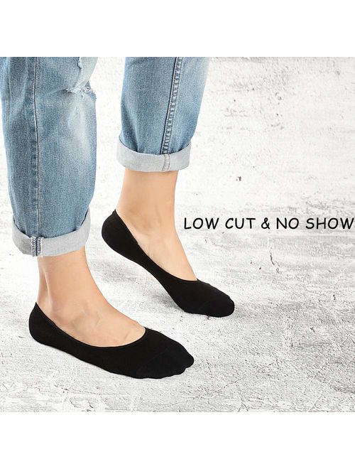 Low No Show Socks Men Invisible Non Slip Liner Socks Casual Footies for Loafer Boats