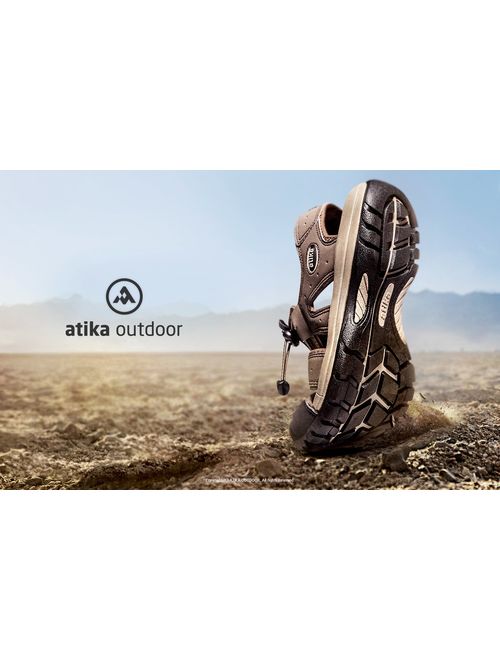 ATIKA Men's Sports Sandals Trail Outdoor Water Shoes 3Layer Toecap Series