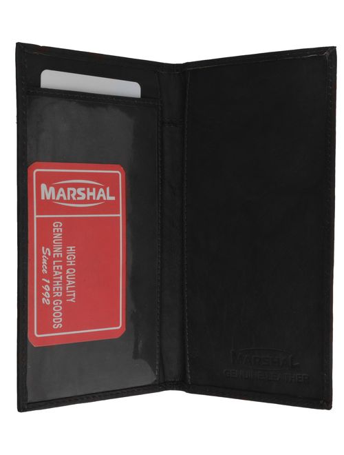 New High End Marshal Leather Basic Checkbook Cover Case #156