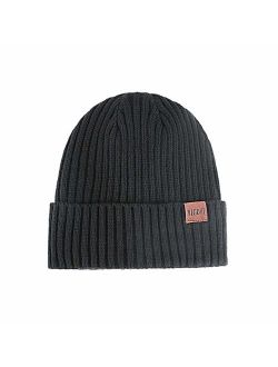 VICOVI Winter Knit Beanie Hats for Men and Women Warm Fleece Stretch Slouchy Skull Cap
