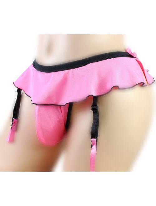 aishani Sissy Pouch Panties Men's Skirted Mooning Bikini Briefs Girly Underwear Sexy for Men